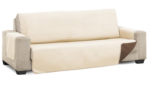 Beige brown 3 seater - beige,