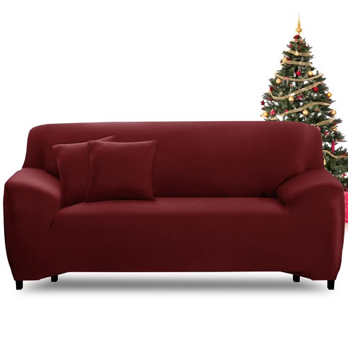 Burgundy seater elasticated - burgundy,