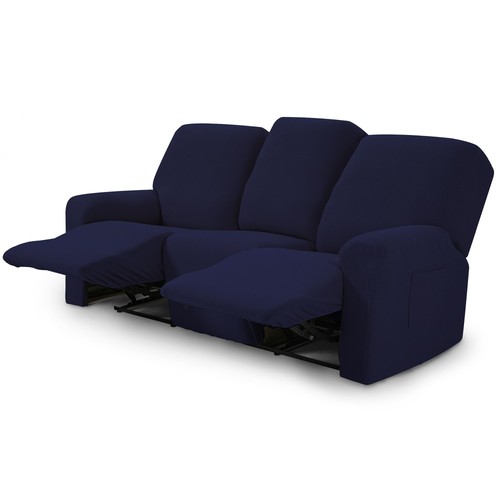 Dark blue seater - 3, reclining